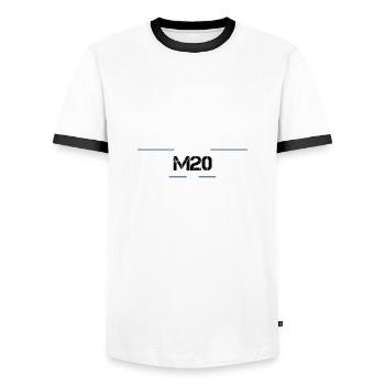 Maschinenbau Ingenieur - Lustiger Spruch - Männer Kontrast-T-Shirt - Weiß/Schwarz - Vorne - AI Model Female 172 light (172cm) & AI Model Male 178 dark (178cm)