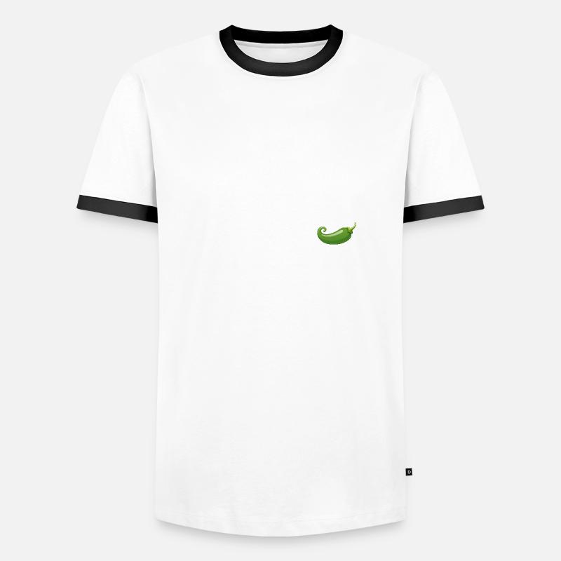 Chilli - Men's Ringer Shirt - white/black