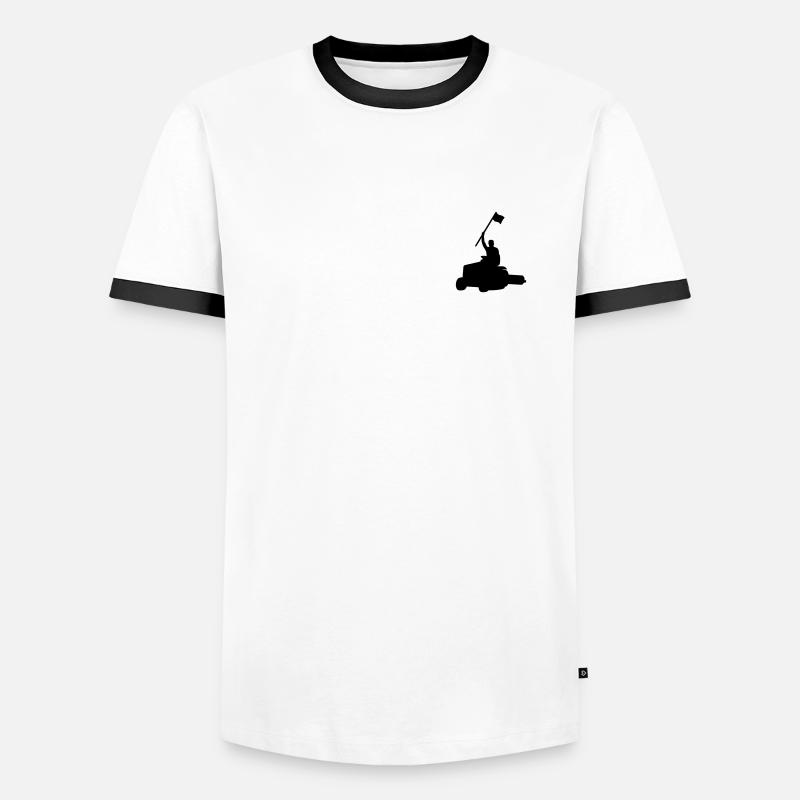 Greenkeeper - Men's Ringer Shirt - white/black
