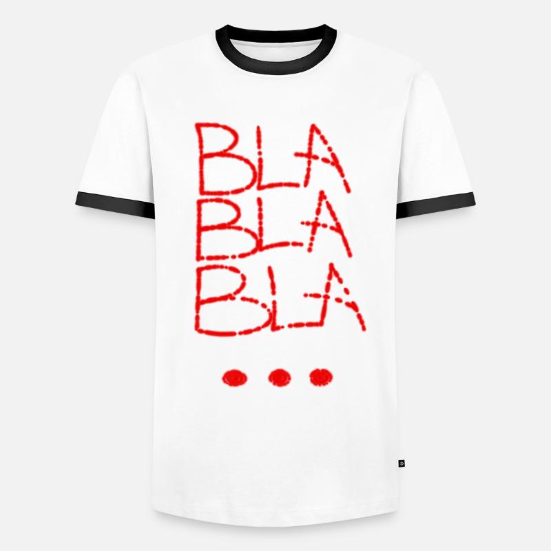 BLABLABLA... - Men's Ringer Shirt - white/black