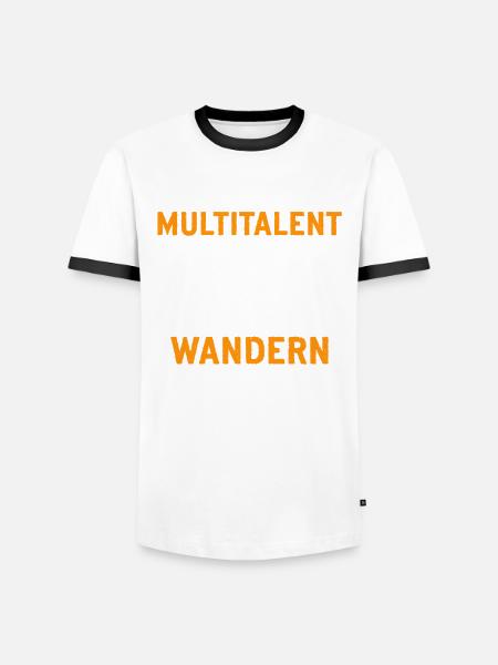 Wander Multitalent Geschenkidee - Männer Kontrast-T-Shirt - Weiß/Schwarz