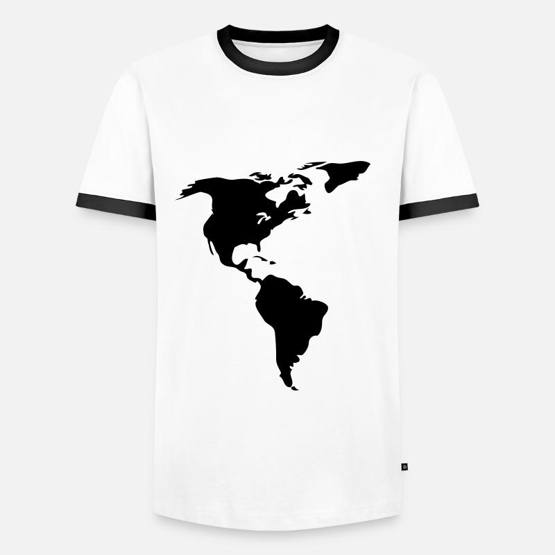 Amerika - Männer Kontrast-T-Shirt - undefined