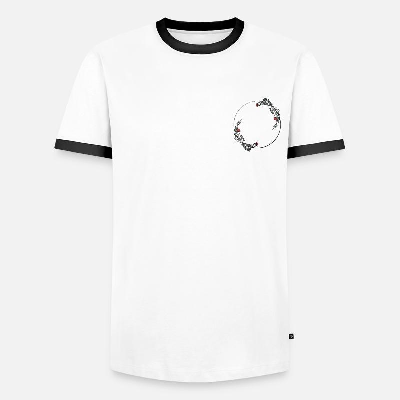 Frame - Men's Ringer Shirt - white/black