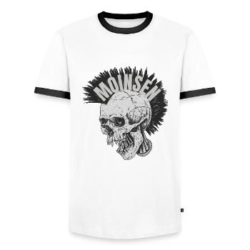 Oldenburg Oldenburger Norden Norddeutschland Moin - Männer Kontrast-T-Shirt - Weiß/Schwarz - Vorne - AI Model Female 172 light (172cm) & AI Model Male 178 dark (178cm)