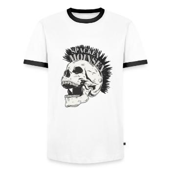 Oldenburg Oldenburger Norden Norddeutschland Moin - Männer Kontrast-T-Shirt - Weiß/Schwarz - Vorne - AI Model Female 172 light (172cm) & AI Model Male 178 dark (178cm)