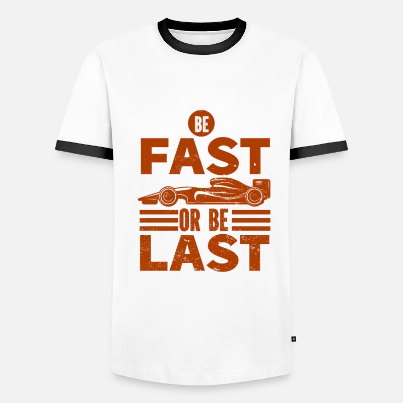 Auto Oldtimer - Männer Kontrast-T-Shirt - Weiß/Schwarz