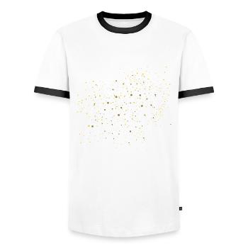 Klüger Lustig Spruch T-shirt Geschenkidee - Männer Kontrast-T-Shirt - Weiß/Schwarz - Vorne - AI Model Female 172 light (172cm) & AI Model Male 178 dark (178cm)