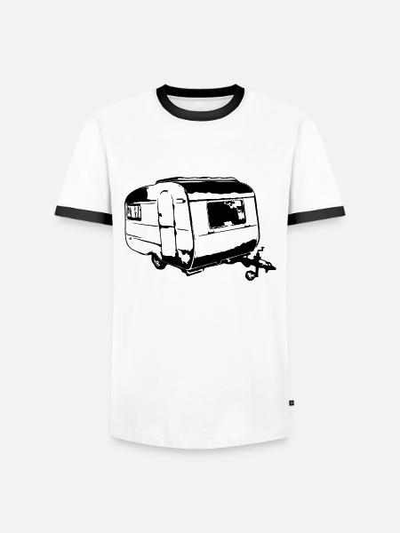 Qek Junior Quek - Männer Kontrast-T-Shirt - Weiß/Schwarz