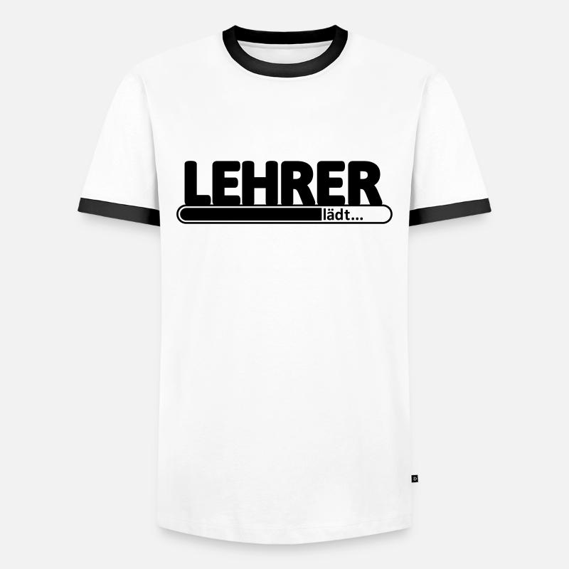 Lehrer // Lehrerin // Referendar // Referendariat - Männer Kontrast-T-Shirt - Weiß/Schwarz
