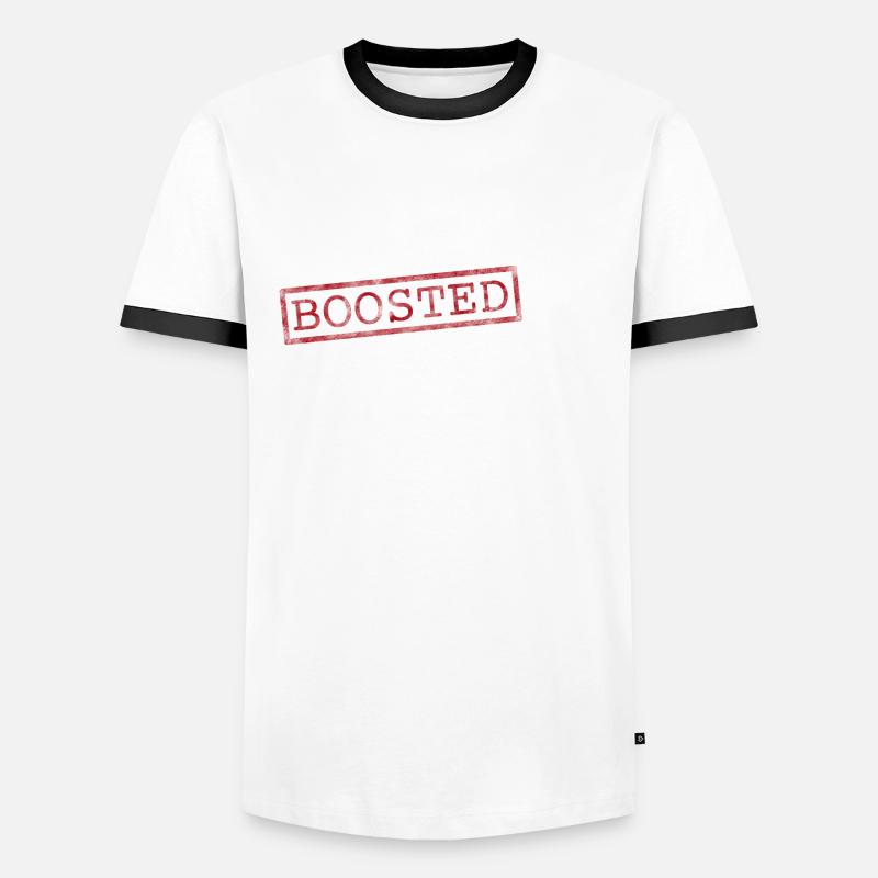 boosted - Men's Ringer Shirt - white/black