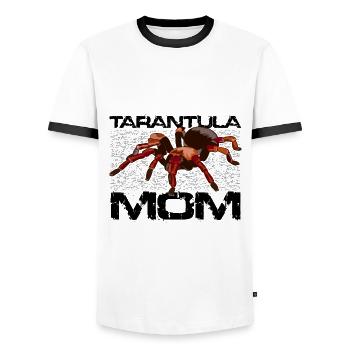 Tarantel Mama Spinne Geschenk Taranteln Geschenke - Männer Kontrast-T-Shirt - Weiß/Schwarz - Vorne - AI Model Female 172 light (172cm) & AI Model Male 178 dark (178cm)