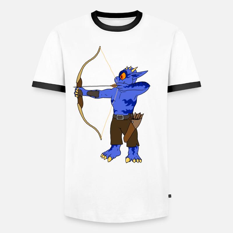 Archery - Men's Ringer Shirt - white/black