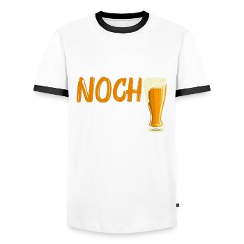 Ich nehm noch eins! - Männer Kontrast-T-Shirt - Weiß/Schwarz - Vorne - AI Model Female 172 light (172cm) & AI Model Male 178 dark (178cm)