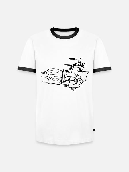 Tune it! - Männer Kontrast-T-Shirt - Weiß/Schwarz