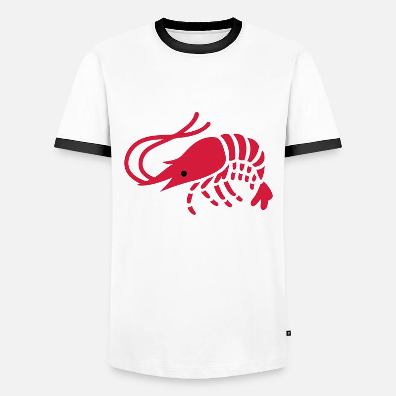 Shrimps - Men's Ringer Shirt - white/black