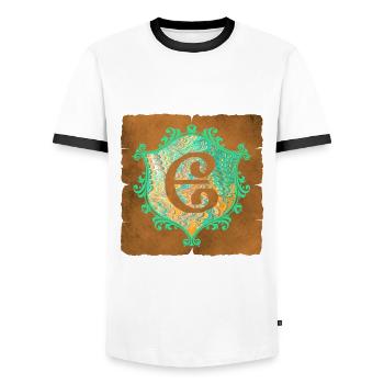 E 36 e - T-shirt contrasté Homme - blanc/noir - Devant - AI Model Female 172 light (172cm) & AI Model Male 178 dark (178cm)