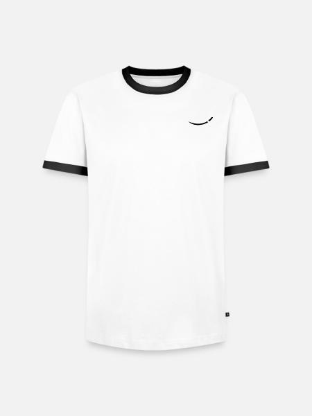 ichtus - Men's Ringer Shirt - white/black