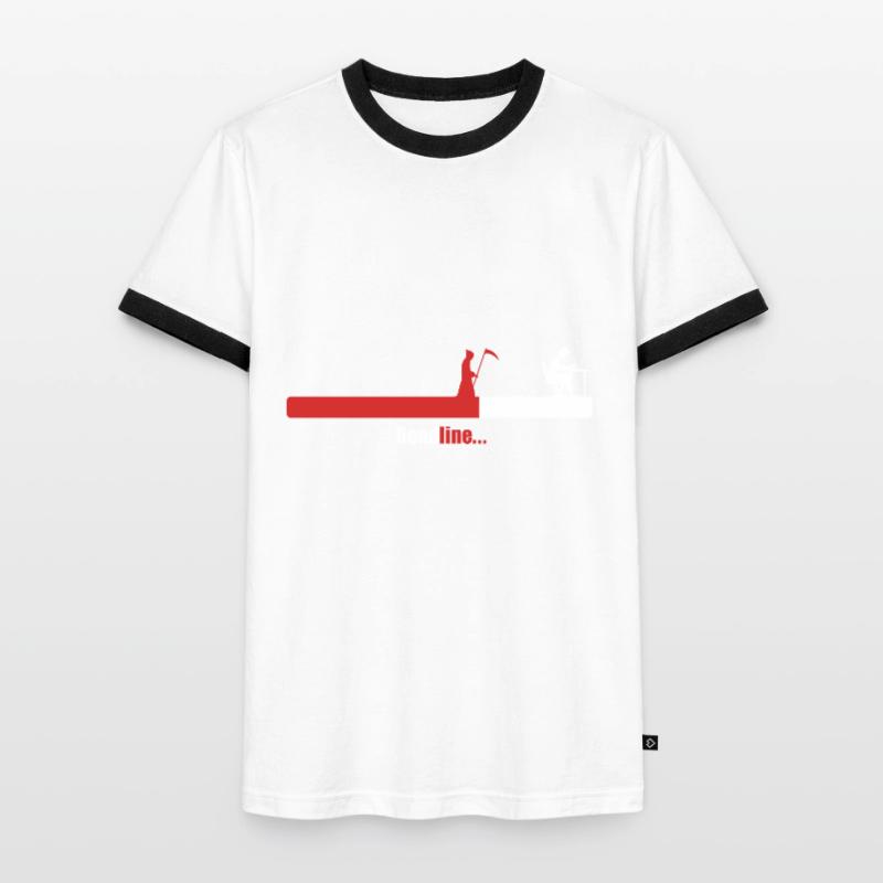 Entwickler Deadline Programmer Informatiker Coder Männer Kontrast-T-Shirt