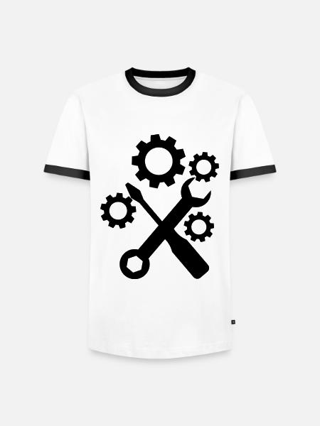 Tool - Screwdriver Screwdriver Hobbyist - Men's Ringer Shirt - white/black