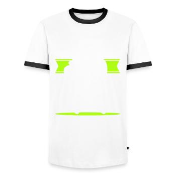 Ist der Bauer ruiniert Demostration Protest - Männer Kontrast-T-Shirt - Weiß/Schwarz - Vorne - AI Model Female 172 light (172cm) & AI Model Male 178 dark (178cm)