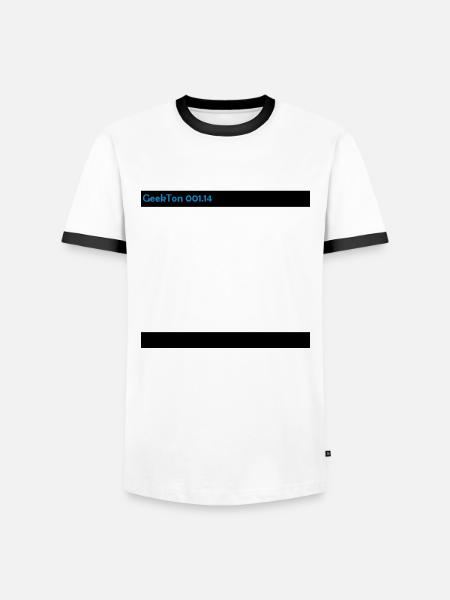 (14_99pourcent) - T-shirt contrasté Homme - blanc/noir