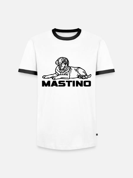 mastinomastiff2 - T-shirt contrasté Homme - blanc/noir