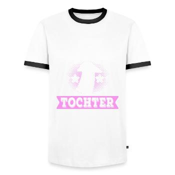 Beste Tochter Geschenk Spruch - Männer Kontrast-T-Shirt - Weiß/Schwarz - Vorne - AI Model Female 172 light (172cm) & AI Model Male 178 dark (178cm)