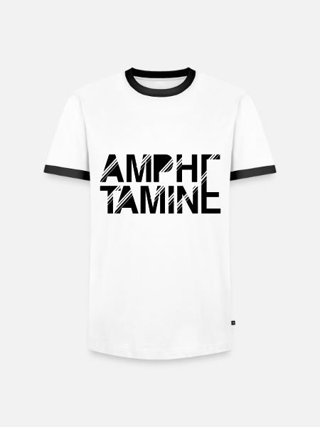 Amphetamine Drugs Speed Pep - Men's Ringer Shirt - white/black