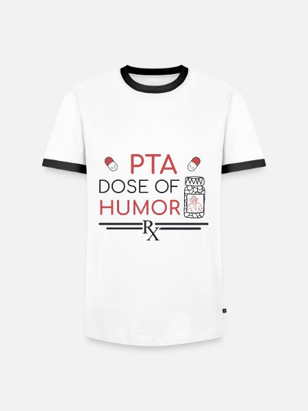 PTA | Dose d’humour - T-shirt contrasté Homme - blanc/noir