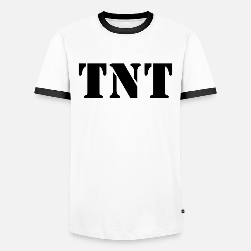 TNT Dynamite - Men's Ringer Shirt - white/black