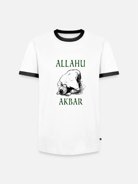 PROUD MUSLIM - Men's Ringer Shirt - white/black