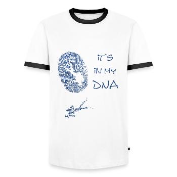 diving tauchen scuba diver - Männer Kontrast-T-Shirt - Weiß/Schwarz - Vorne - AI Model Female 172 light (172cm) & AI Model Male 178 dark (178cm)