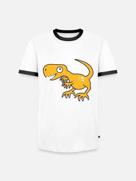 Dinosaur, dinosaur, Tyrannosaurus Rex - Men's Ringer Shirt - white/black