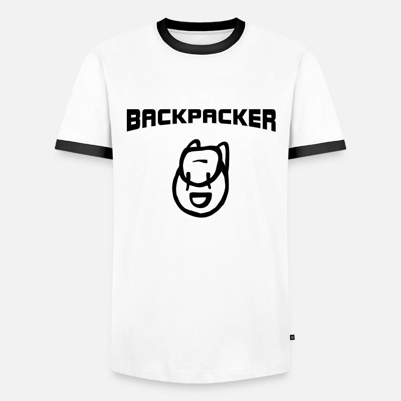 Backpacker Backpack - Men's Ringer Shirt - white/black