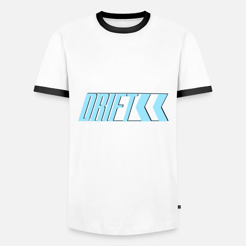 DRIFT - Men's Ringer Shirt - white/black