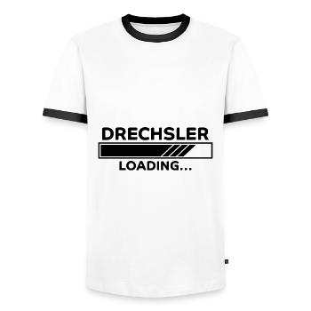 Drechsler Spruch Job Lustiges Drechsler Geschenk - Männer Kontrast-T-Shirt - Weiß/Schwarz - Vorne - AI Model Female 172 light (172cm) & AI Model Male 178 dark (178cm)