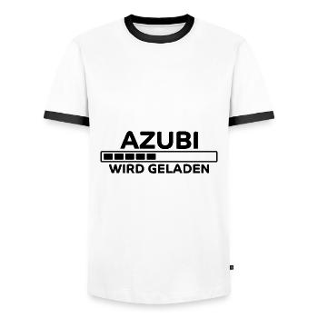 Azubi Spruch Lehrling Job Lustiges Azubi Geschenk - Männer Kontrast-T-Shirt - Weiß/Schwarz - Vorne - AI Model Female 172 light (172cm) & AI Model Male 178 dark (178cm)