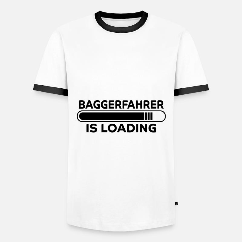 Baggerfahrer Spruch Lustiges Baggerfahrer Geschenk - Männer Kontrast-T-Shirt - Weiß/Schwarz