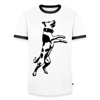 Stafford Jump Vec - T-shirt contrasté Homme - blanc/noir - Devant - AI Model Female 172 light (172cm) & AI Model Male 178 dark (178cm)