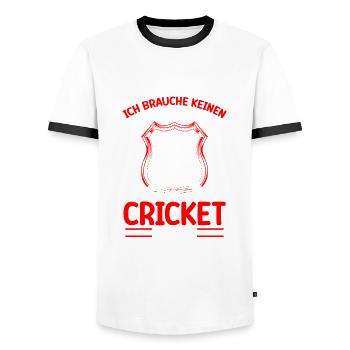 Ich Brauche Keinen Superhelden, Ich Habe - Männer Kontrast-T-Shirt - Weiß/Schwarz - Vorne - AI Model Female 172 light (172cm) & AI Model Male 178 dark (178cm)