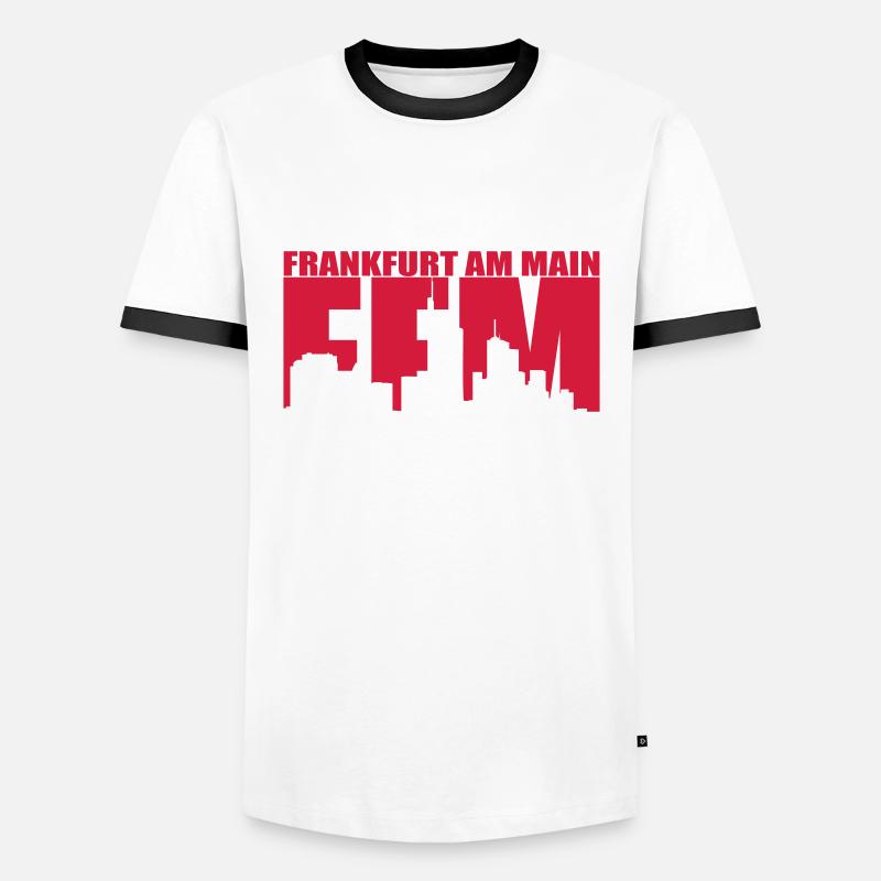 FFM - Frankfurt am Main - Men's Ringer Shirt - white/black