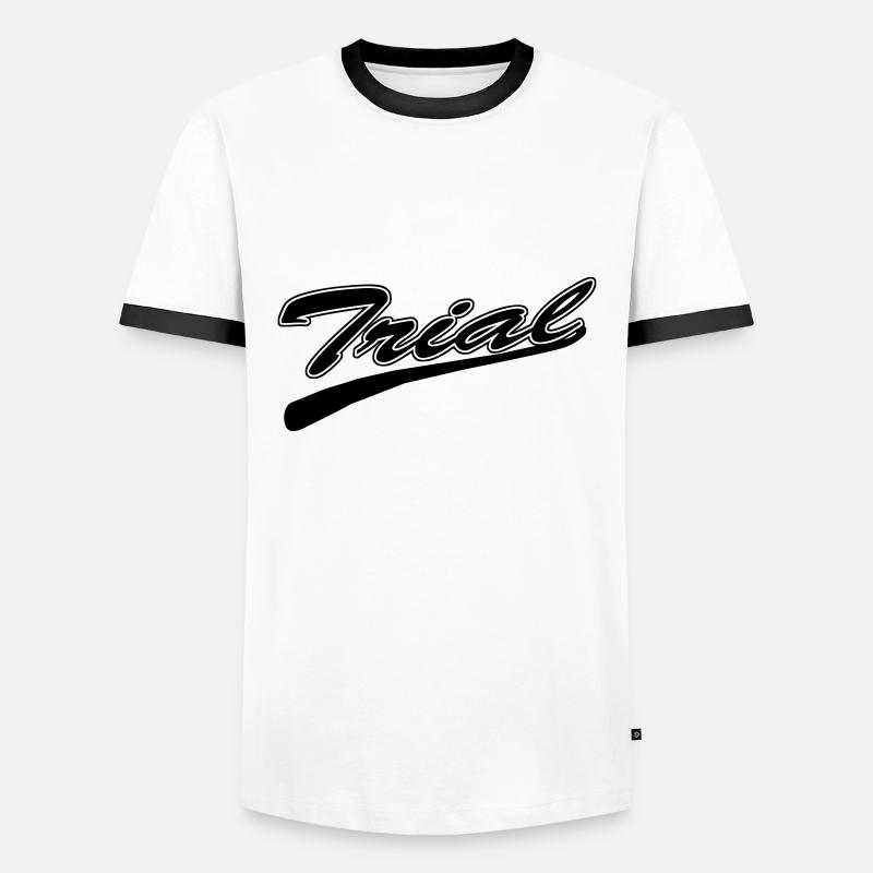 Trial - Men's Ringer Shirt - white/black