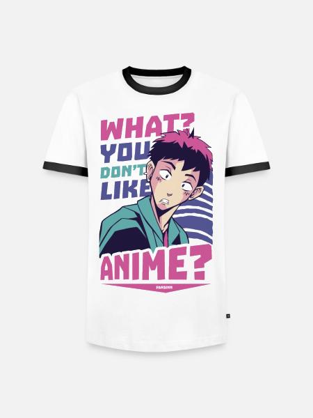 I Love Anime - Men's Ringer Shirt - white/black