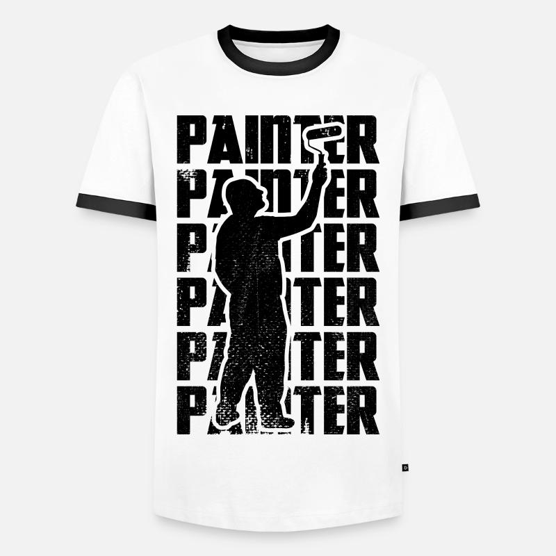 Master painter - Men's Ringer Shirt - white/black