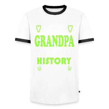 Best Grandpa Bester Opa for Ever für immer - Männer Kontrast-T-Shirt - Weiß/Schwarz - Vorne - AI Model Female 172 light (172cm) & AI Model Male 178 dark (178cm)