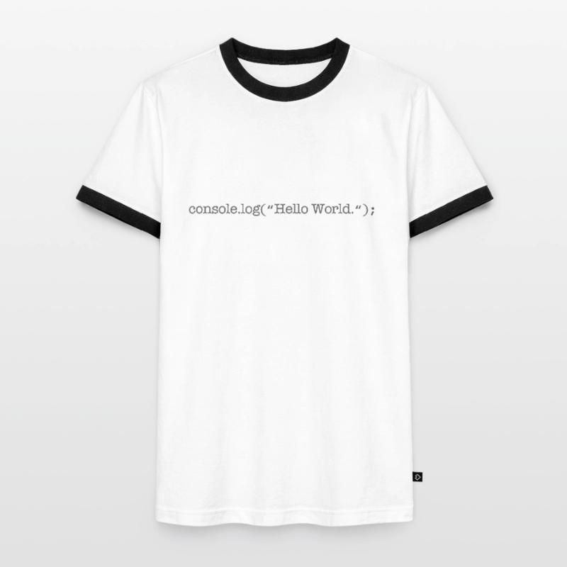 Javascript Developer Geek Männer Kontrast-T-Shirt