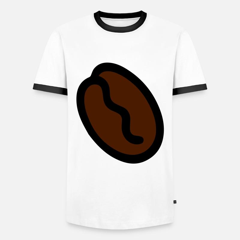 Coffee bean coffee bean - Men's Ringer Shirt - white/black