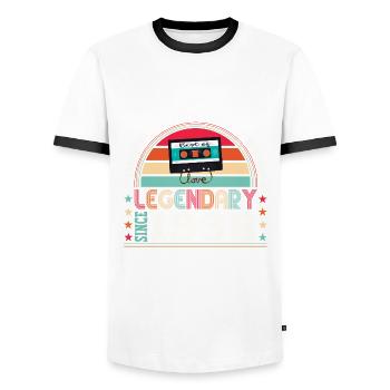 Légendaire 1998 24th Birthday Gift Hommes - Fun - T-shirt contrasté Homme - blanc/noir - Devant - AI Model Female 172 light (172cm) & AI Model Male 178 dark (178cm)