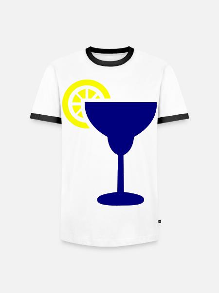 Tequilla Alcohol - Men's Ringer Shirt - white/black