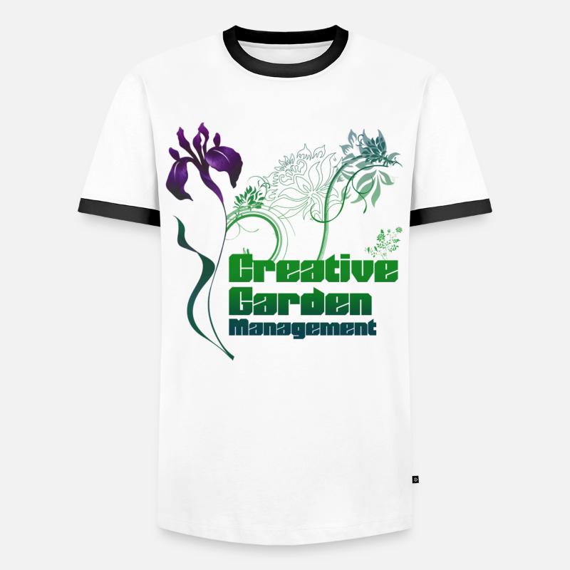 Creative Garden Management - Men's Ringer Shirt - white/black